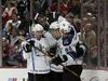 Anže Kopitar, Ryan Smyth in Justin Williams
