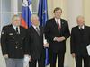 Predsednik republike Danilo Türk je s srebrnim redom za zasluge odlikoval Tomaža Časa, Tomaža Ertla in Leopolda Jesenka. Foto: Urad predsednika republike