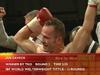 Zgodovinski trenutek: Dejan Zavec alias Jan Zaveck je prvi profesionalni boksarski svetovni prvak iz Slovenije. Foto: MMC RTV SLO