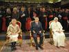 Giorgio Napolitano z ženo Clio in papežem Benediktom XVI.