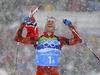 Ole Einar Björndalen je po srebrni medalji na individualni tekmi osvojil drugo odličje v Whistlerju. Skupaj ima z olimpijskih iger 11 kolajn (6+4+1). Le eno več ima najuspešnejši zimski športnik, smučarski tekač Björn Dählie (8+4+0). Foto: EPA