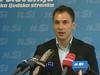 Predsednik Mlade Slovenije Jernej Vrtovec je predstavil argumente proti pokojninski reformi. Foto: MMC RTV SLO