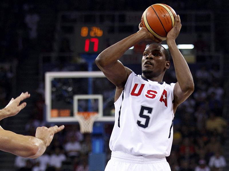Kevin Durant je na SP-ju pokazal, zakaj je že pri 21 letih najmlajši prvi strelec Lige NBA v zgodovini. Foto: Reuters
