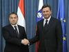 Orban se je prišel poučit o slovenski izkušnji s predsedovanjem Evropski uniji. Madžarska bo prevzela status predsedujoče države 1. 1. 2011. Foto: Reuters