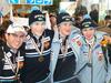 Jernej Damjan, Jurij Tepeš, Peter Prevc in Robi Kranjec so na moštveni tekmi na veliki skakalnici osvojili bronasto medaljo. Foto: MMC RTV SLO/T. O.