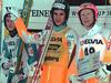 Adam Malysz, Primož Peterka in Dieter Thoma v Planici 1997