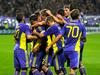 Slavje igralcev Maribora po izenačenju na 1:1