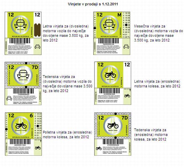 Vinjete Za 2012 V Prodaji Po Nespremenjenih Cenah - RTVSLO.si