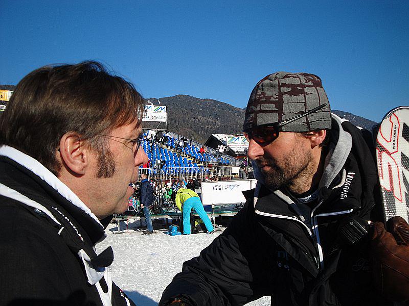 Andrea Massi (desno) spora ni želel komentirati, zato je dogodke pojasnil njegov odvetnik Damijan Terpin (levo). Foto: MMC RTV SLO/T. O.