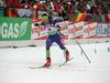 Trenutek, ki bo 6. marec 2012 zapisal v zgodovino slovenskega športa. Jakov Fak je prečkal ciljno črto s časom 46:48,2. Foto: MMC RTV SLO