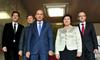 Gregor Virant, Radovan Žerjav, Janez Janša, Ljudmila Novak in Karl Erjavec