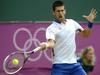 Novak Đoković je na olimpijskem turnirju oddal dva niza, vendar je bil v ključnih trenutkih zelo zbran. Foto: EPA