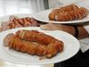 Kranjska Klobasa is a heavily smoked sausage traditionally eaten with sauerkraut and fermented turnip, which is much tastier than it sounds. Foto: BoBo
