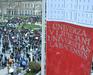 Na ljubljanski filozofski fakulteti so ob zaključku tedna Svobodne univerze javno prebrali memorandum za javno univerzo, ki z zahtevami, naslovljenimi na državni zbor in vlado, predstavlja politični temelj tedna Svobodne univerze. Foto: BoBo