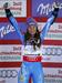 Tina Maze se veseli druge zlate medalje na svetovnih prvenstvih. Leta 2011 je bila v Garmisch-Partenkirchnu svetovna prvakinja v veleslalomu in srebrna v kombinaciji. Prvo medaljo na SP-jih pa je osvojila leta 2009, ko je bila v Val d'Iseru srebrna v veleslalomu. Foto: EPA