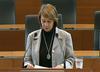Podpredsednica SDS-a Alenka Jeraj meni, da nam denar iz proračuna marsikje odteka nekontrolirano. Foto: MMC RTV SLO