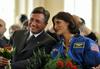 Sunita Williams se zaradi svojih dosežkov uvršča med najvidnejše vesoljce, je v nagovoru dejal Pahor. Foto: BoBo