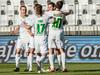 Olimpija je nazadnje v Kopru zmagala daljnega 22. marca 1987, ko je pred 10 tisoč gledalci na stari Bonifiki slavila z 0:1 po golu Nenada Šestana. Zdaj ga je Nik Kapun, ki se je rodil šele sedem let po omenjeni legendarni tekmi. Foto: Aleš Fevžer