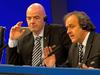 Gianni Infantino in Michel Platini