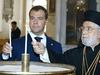 Ruski premier bo v Slovenijo prispel v soboto pozno zvečer, v nedeljo pa se bo skupaj s premierjem udeležil tudi neformalnega druženja v Kranjski Gori. Foto: EPA