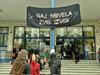 Študentje zavračajo predlog zakona, ki po njihovem mnenju omogoča privatizacijo visokega šolstva. Foto: BoBo