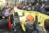 Protest študentov proti predlogu novega zakona o visokem šolstvu (Zvis), 16. 4. 2014