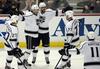 Los Angeles Kings so dobili tudi drugo sedmo tekmo proti kalifornijskemu tekmecu, zdaj pa Kopitarja in soigralce čaka branilec naslova Chicago. Foto: Reuters