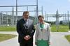 Premierka, ki opravlja tekoče posle, Alenka Bratušek je uradno odprla nov daljnovod Beričevo-Krško. Foto: BoBo