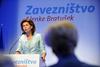 Alenka Bratušek na kongresu svoje nove stranke ZaAB