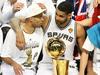 Tony Parker in Tim Duncan