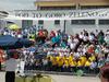 Združeni pevski zbori so pod taktirko Igorja Švare prepevali pesmi štirih slovenskih skladateljev - letošnjih jubilantov Jožeta Lebiča, Jožeta Leskovarja, Rada Simonitija in Vasilija Mirka. Foto: Jože Žura