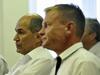 Franci Matoz (R), the attorney of the convicted president of the opposition SDS party, Janez Janša (L), wanted to disqualify the Supreme Court president Branko Masleša from taking part in any senate decision on the Patria case. Foto: BoBo