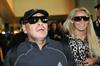 Diego Maradona bo v zagrebški Areni skupaj s svojim dekletom spodbujal argentinske tenisače. Foto: EPA
