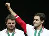 Stan Wawrinka in Roger Federer