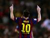 Lionel Messi je že najboljši strelec vseh časov v Ligi prvakov in v španskem prvenstvu, star pa je komaj 27 let. Je tudi nogometaš, ki je v Ligi prvakov zadel na največ različnih stadionih (24) in v največ različnih mestih (23). Foto: EPA