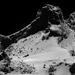 Repatica z razdalje osmih kilometrov. Fotografija krasi tudi naslovnico januarske revije Science. Foto: ESA/Rosetta/MPS OSIRIS/UPD/LAM/IAA/SSO/INTA/UPM/DASP/IDA