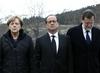 Angela Merkel, Francois Hollande in Mariano Rajoy