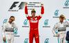 Lewis Hamilton, Sebastian Vettel in Nico Rosberg