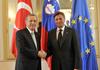 This was Recep Tayyip Erdogan's second visit to Slovenia. He was in Ljubljana for the first time on May, 2012, at that time as the president of the government of Turkey. Foto: BoBo