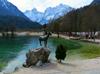 . Dve tretjini prvega in celotno površino drugega jezera, ki je v lasti občine in Agrarne skupnosti Kranjska Gora, bomo očistili in uredili sprehajalne poti, pomole, plaže, napoveduje župan Kranjske Gore Janez Hrovat. Foto: MMC RTV SLO