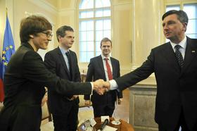 Borut Pahor, Jure Leskovec, Jernej Barbič