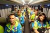 Slovenski športniki na avtobusu