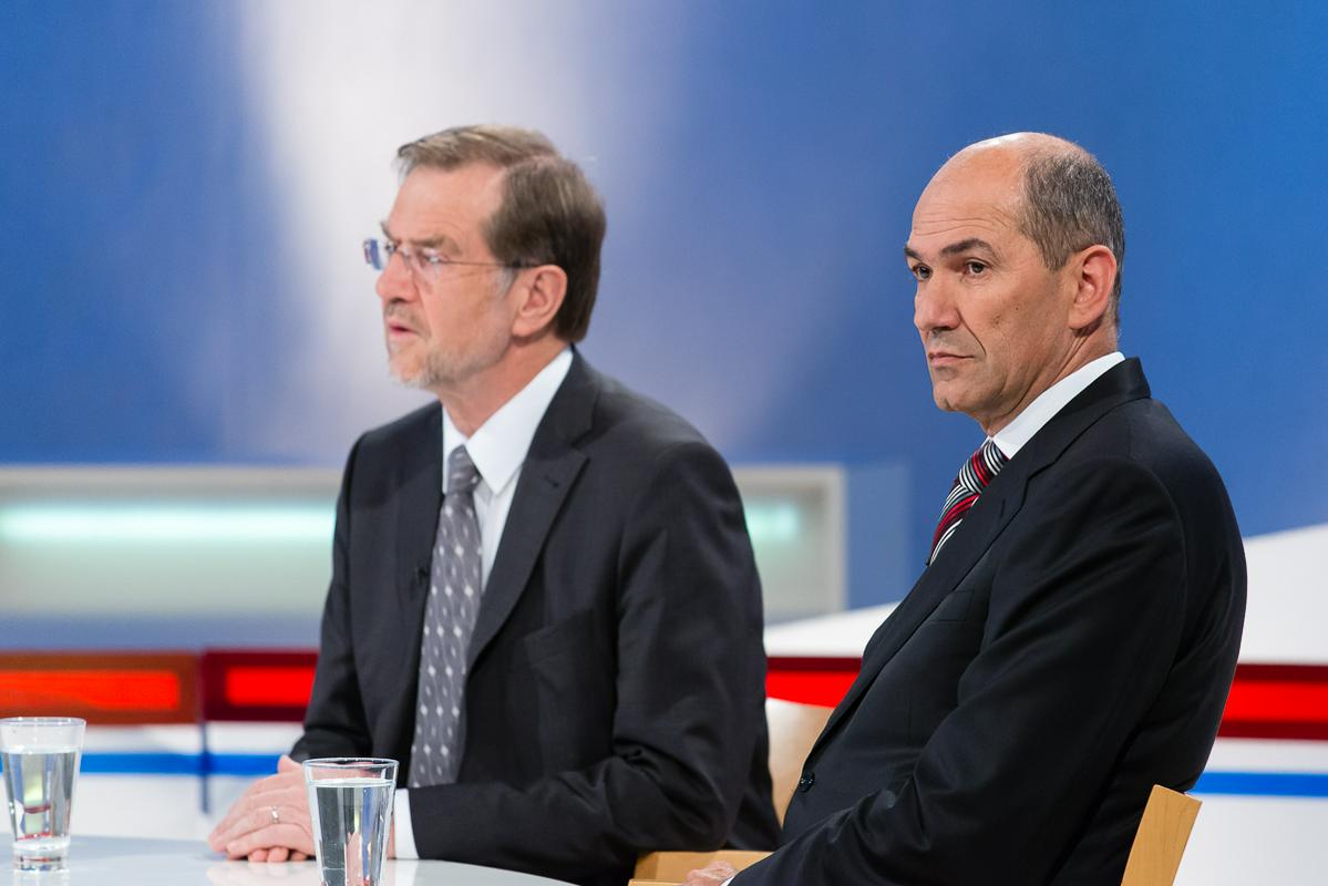 Lojze Peterle in Janez Janša