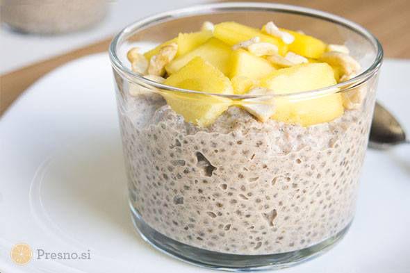 Puding chia z mangom. Foto: Dobro jutro Puding chia z mangom. Foto: Dobro jutro