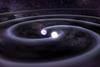Vizualna ponazoritev gravitacijskih valov. Čadeža je presenetilo, da so najprej ujeli valove po trku črnih lukenj. Sam je najprej pričakoval trk nevtronskih zvezd. Foto: Nasa
