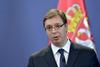 Srbski premier Aleksandar Vučić je danes v Beogradu dejal, da se ni odzval na najhujše žalitve Srbije in Srbov, ker ne želi Hrvaški odgovoriti z enako mero. Foto: EPA
