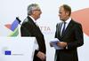 Predsednika Evropskega sveta in Evropske komisije Donald Tusk in Jean-Claude Juncker se bosta s turškim predsednikom in premierjem sestala ob robu bližajočega se vrha G20. Juncker je sicer danes ocenil, da pogajanja o akcijskem načrtu s Turčijo potekajo dobro. Foto: Reuters