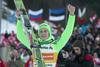 Peter Prevc je postal prvi slovenski smučarski skakalec, ki je dobil tri zaporedne tekme za svetovni pokal. Foto: EPA