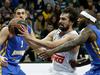 Sergio Llull je bil s 17 točkami drugi strelec Reala, izkazal pa se je še z 11 podajami in šestimi skoki. Foto: EPA