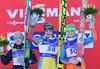 Šopek najboljših na Ljubnem (od leve proti desni): Sara Takanaši, Maja Vtič in Špela Rogelj. Foto: BoBo